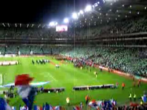entrée des joueurs Irlande France Croke park 14/11/2009