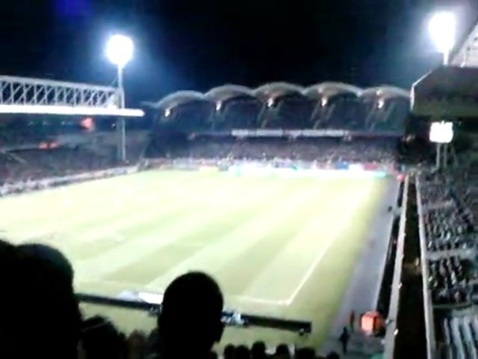 Lyon OM FORZA L'OM parcage marseillais supporters