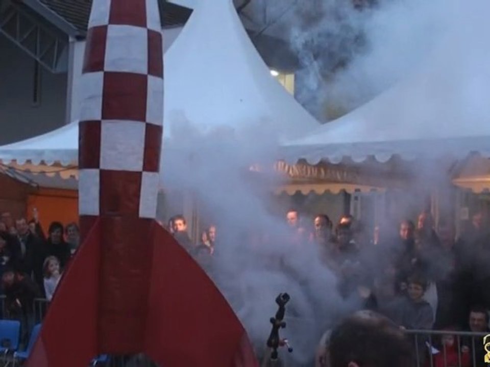 Mise en Orbite de la Fusée de Tintin au Festival BédéCiné