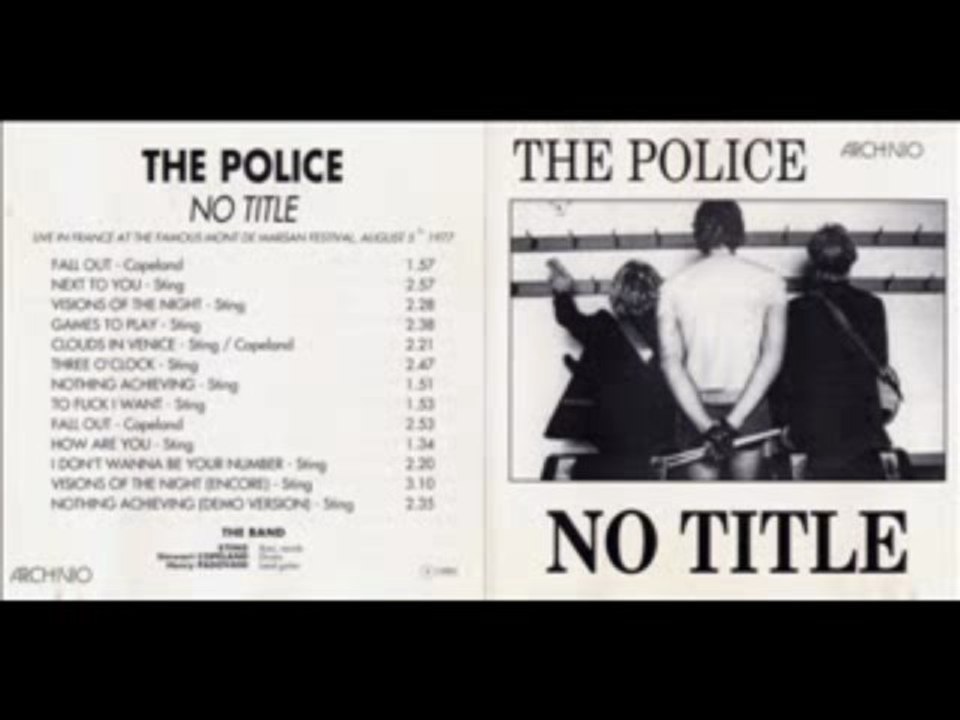 The Police - Mont de Marsan Festival August 5th 1977