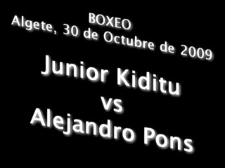 Junior Kiditu vs Alejandro Pons - Boxeo Algete C3