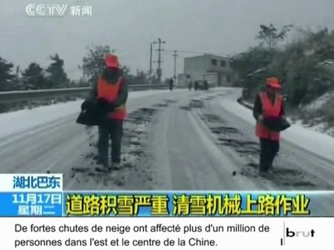 Tempêtes de neige sur l'est et le centre de la Chine