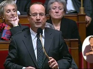 F. Hollande Vs B. Hortefeux 17/11/09 Assemblée Nationale