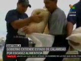 Guatemala extiende estado calamidad escasez alimenticia