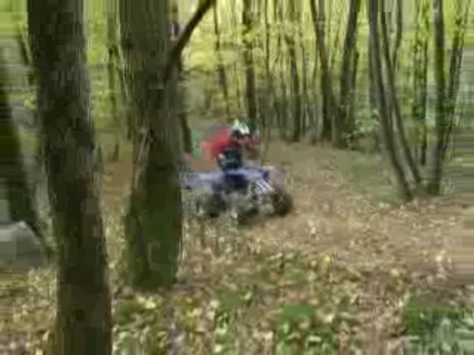 Traverse peu plus hard en quad.