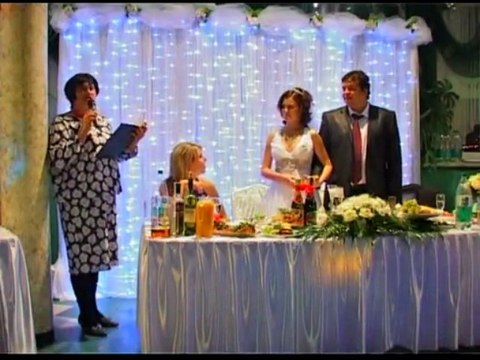 Шоу пародий на свадьбе. Донна Роза, Управдом, Верунька.