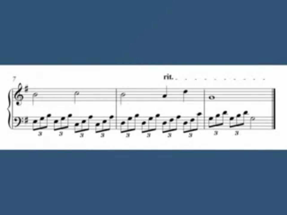 Moonlight Sonata, Easy piano sheet music