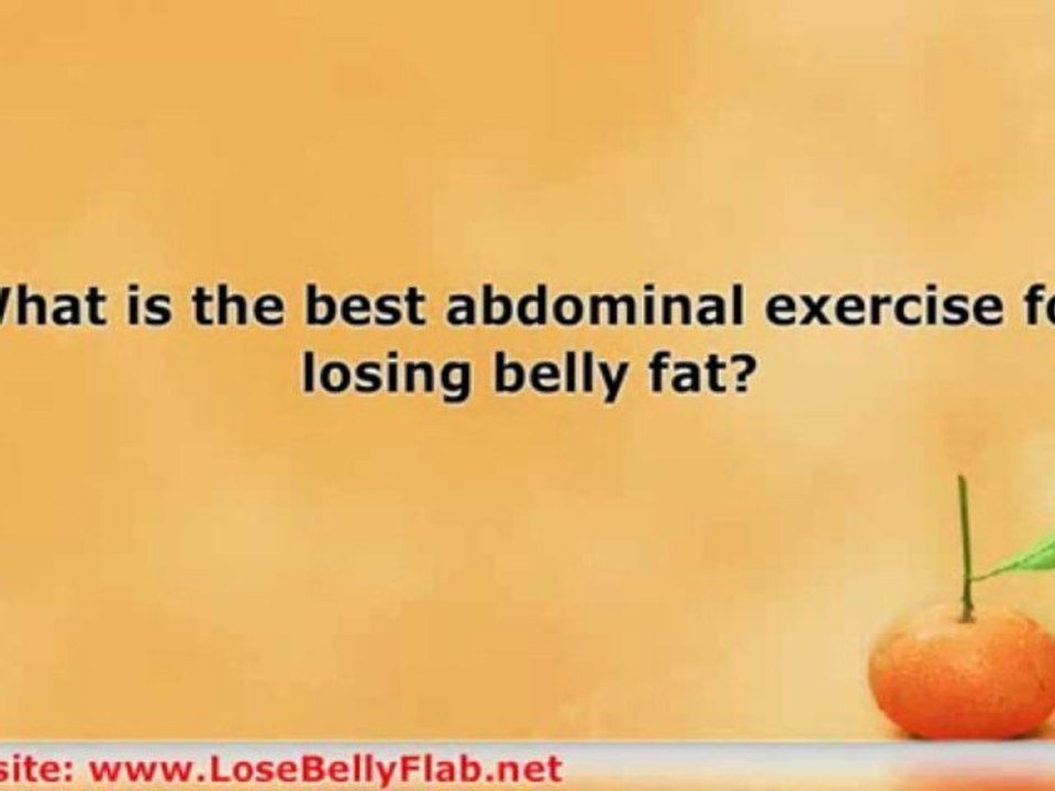Lose belly flab