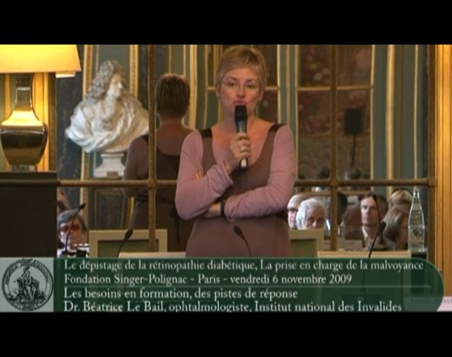 Rétinopathie/Basse vision-Les besoins en formation