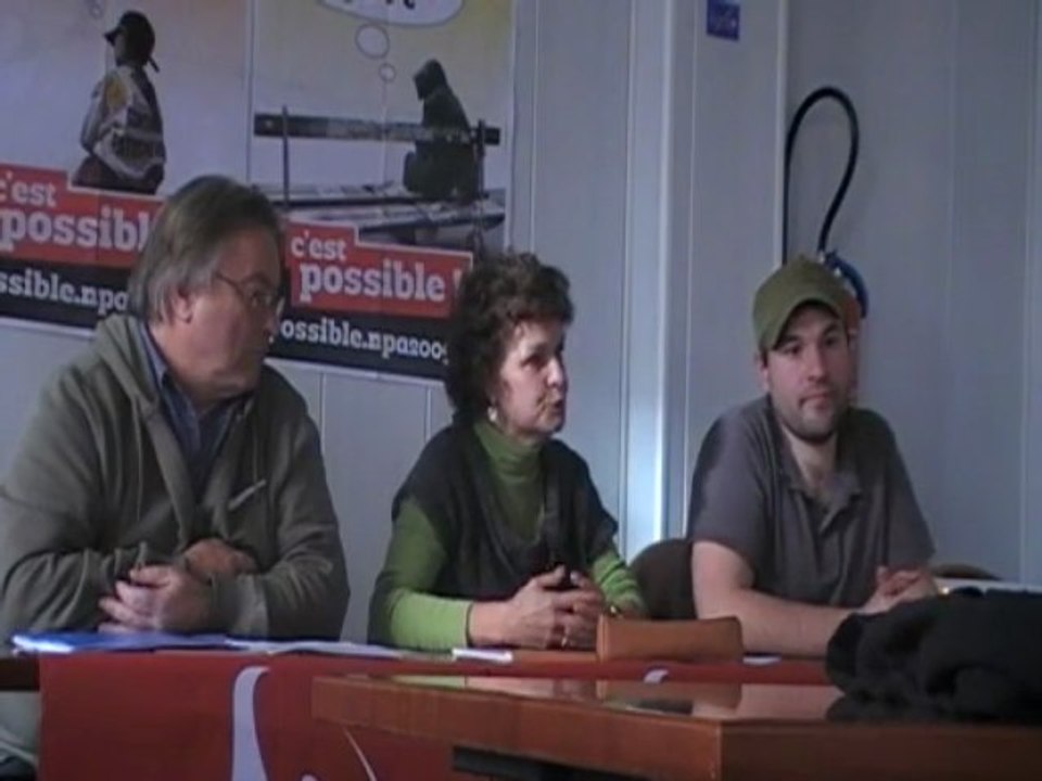 Vidéo conférence de presse régionale NPA du 18/11/09 2/3