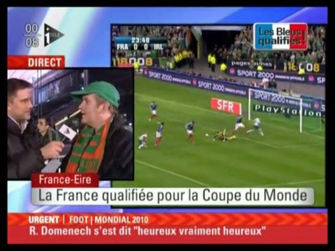 Main de Thierry Henry contre l'irlande, 18/10/2009