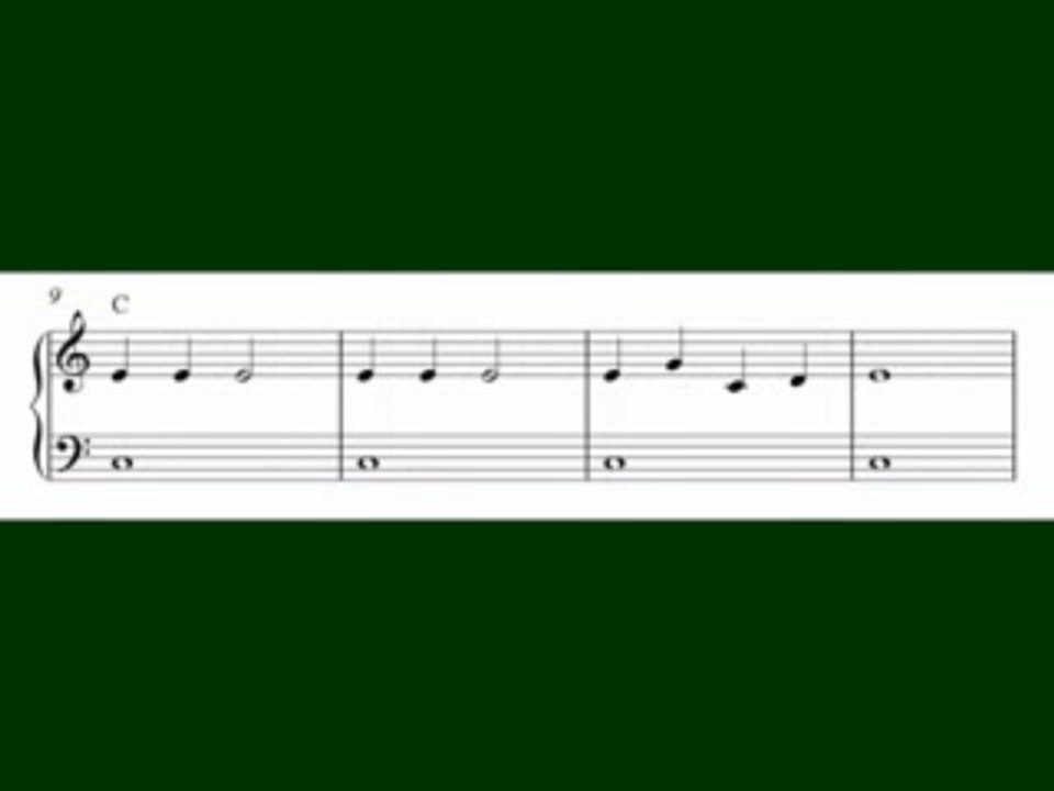 Jingle Bells, beginner Christmas piano sheet music