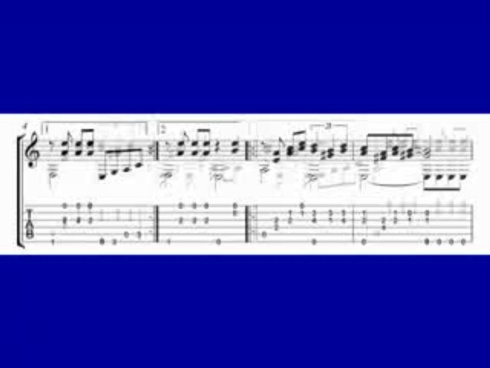 Free guitar sheet music, A Missing Thought