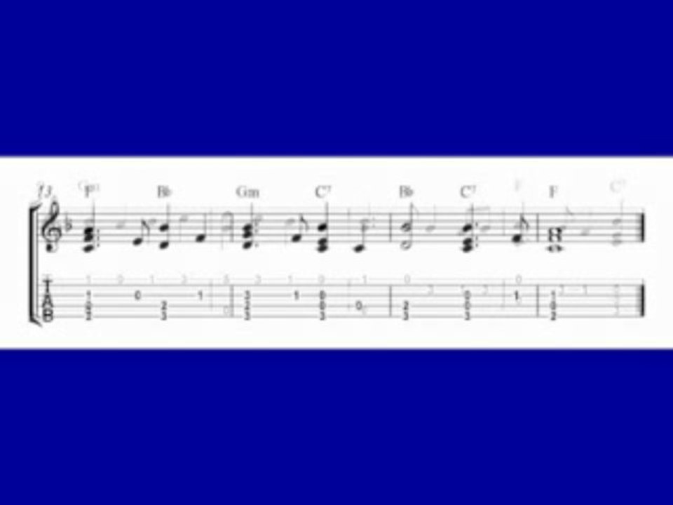 Soprano ukulele tabs, All Through The Night