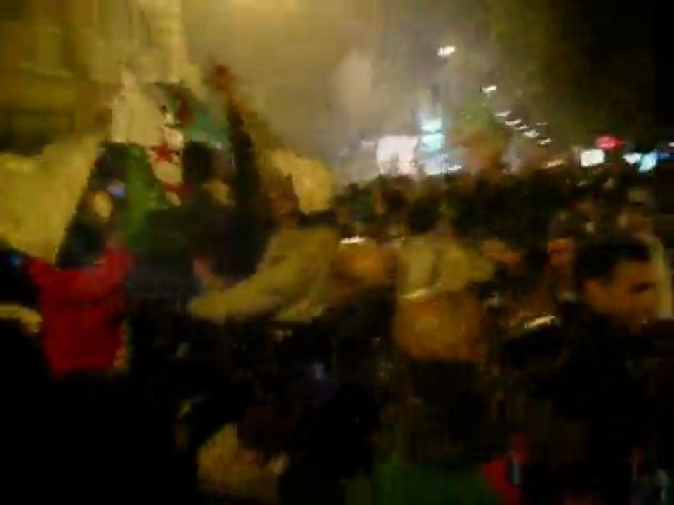 Algérie liesse de joie a Mulhouse Franklin