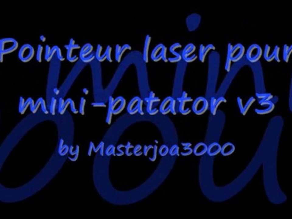 Pointeur laser pour mini-patator v3