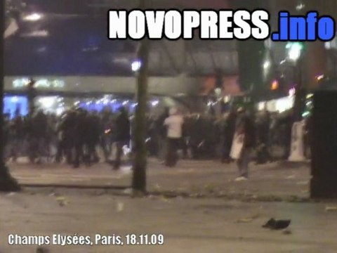 Algérie-Egypte, émeute sur les Champs-Elysées - 18/11/09