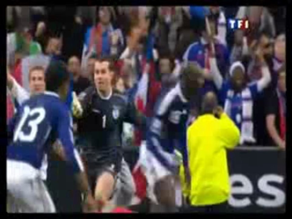 La main de Thierry Henry pendant Irlande - France - Qualif.
