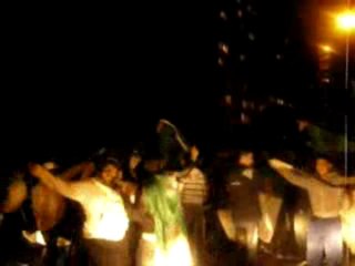 Ambiance après la victoire de l'Algérie