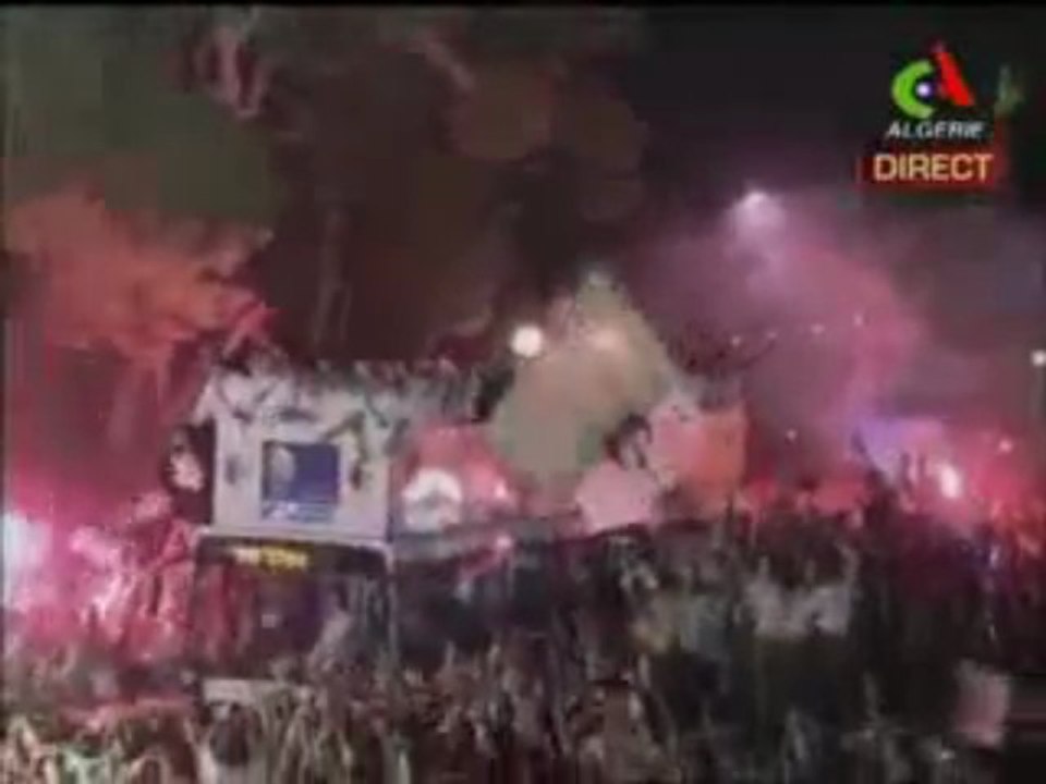 Accueil de l'Équipe Nationale d'Algérie à Alger 19/11/2009
