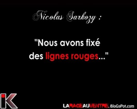 Sarkozy & Copenhague Nous avons fixé les lignes rouges...