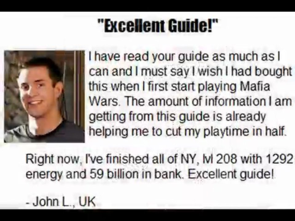 Mafia Wars Strategy Game Guide