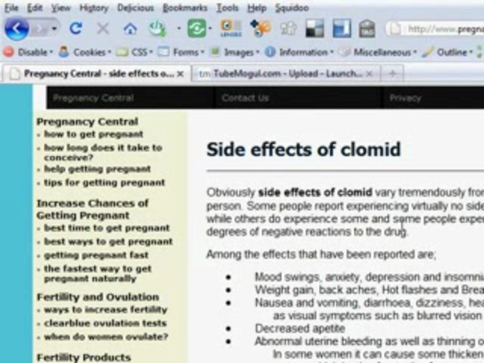 Side Effects of Clomid