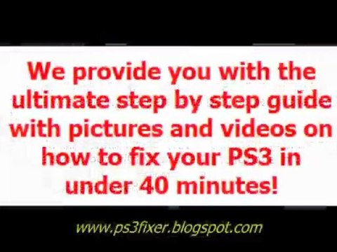 PS3 Fixer YLOD No More PlayStation 3 Yellow Light of Death