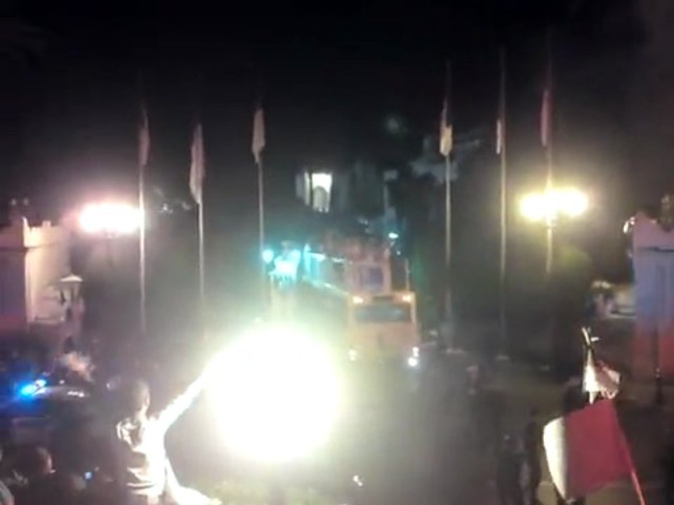 L'arrivé de l'equipe national algerienne à Alger