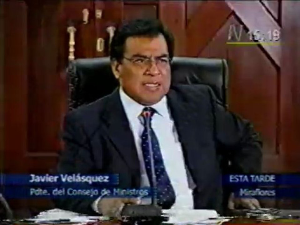 canal N 1 conferencia de prensa del ministro 19 nov