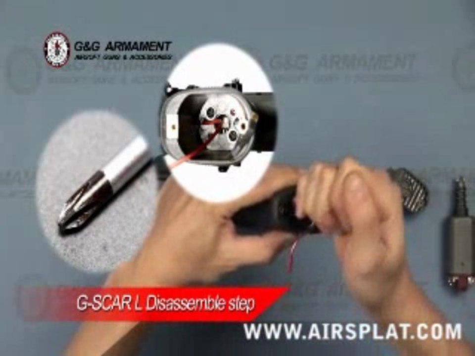 G&G SCAR AEG Dismantle Disassemble Airsoft Gun Rifle by AirS