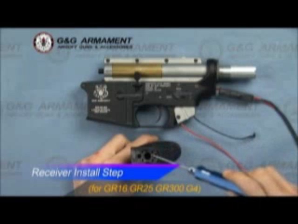 Airsoft AEG G&G GR16 M16 Receiver Assembly by AirSplat