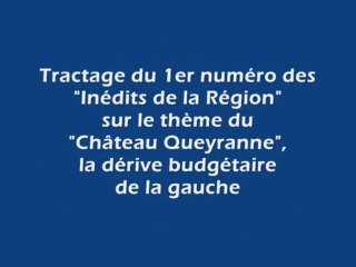 Carton plein pour le 1er tractage régional de l'UMP
