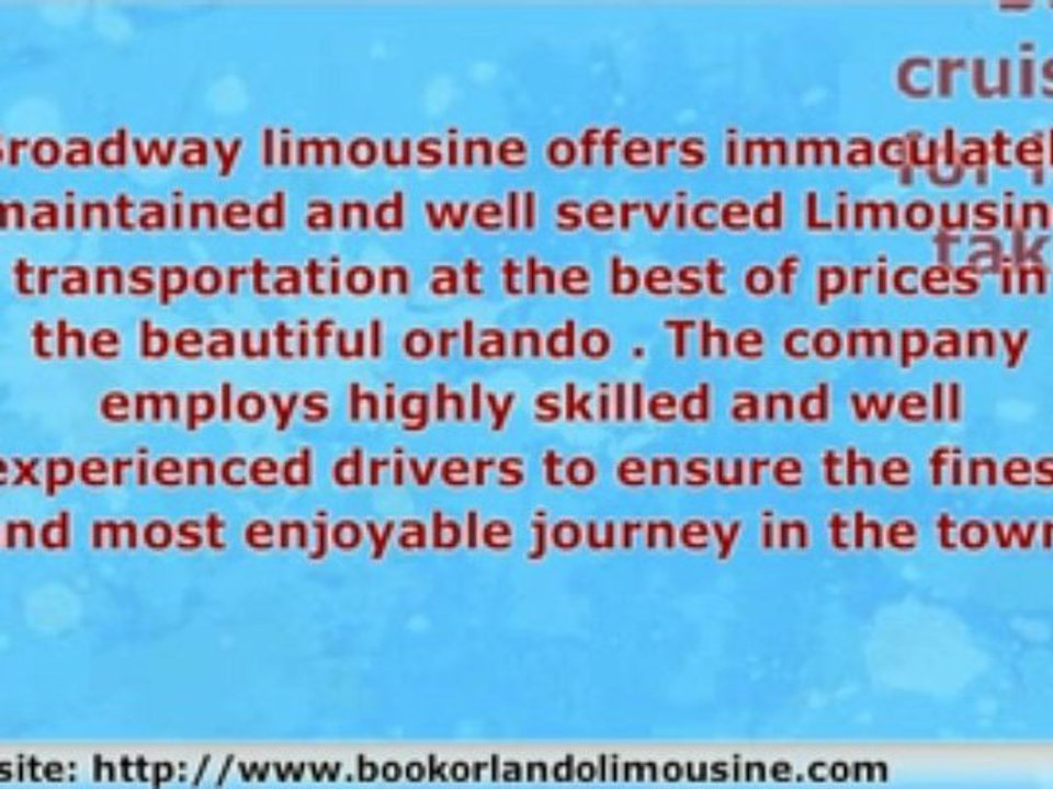 Broadway Limousine Services Orlando Limousine Services