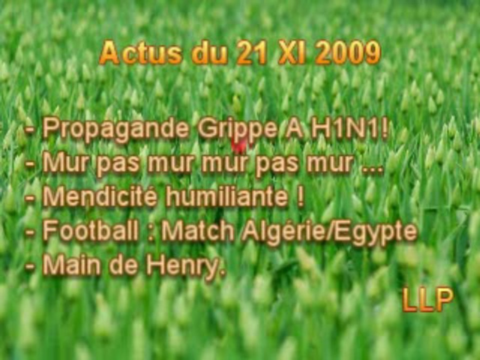 Actus du 21 Novembre 2009 - LLP