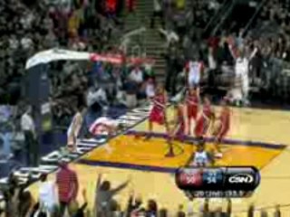 NBA Anthony Randolph comes flying through the lane with a tw