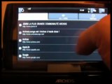 Test Archos 5IT : navigation internet