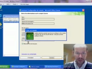 Configuration compte de connexion Office Groove 2007