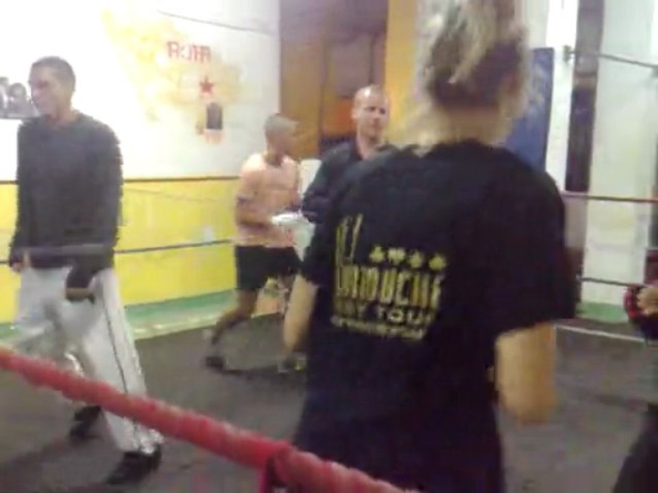 BOXENFORME une séance d'entrainement public.