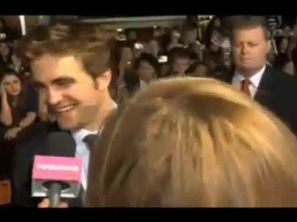 Robert Pattinson with Popsugar at New Moon Worl Premier