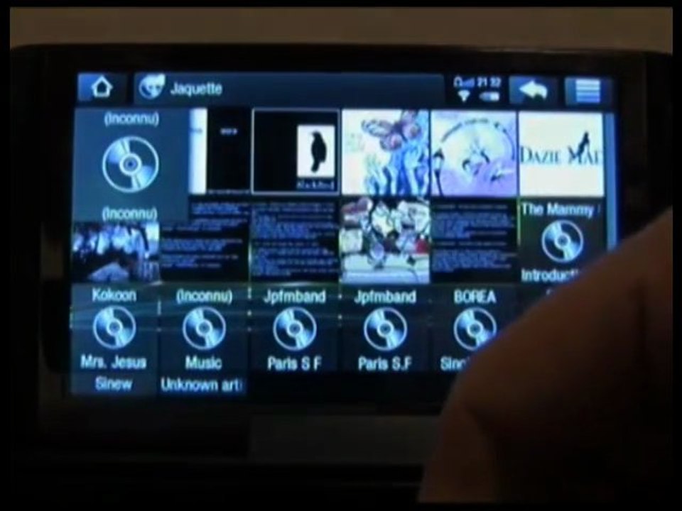 Test Archos 5IT : menus audio / photo / vidéo