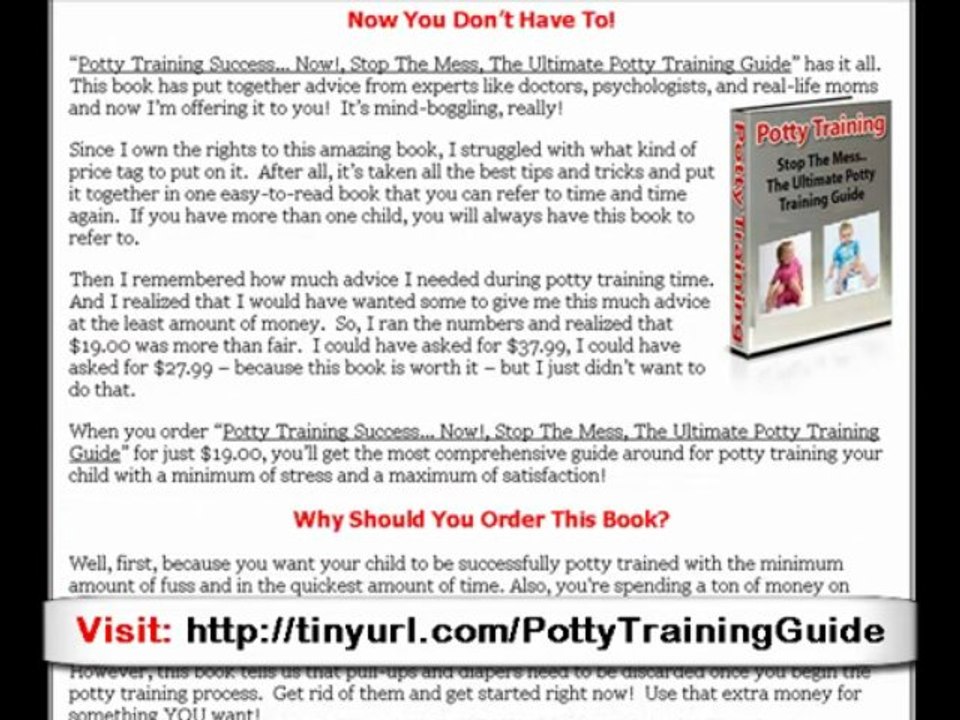 Guide potty training a 2 year old boy