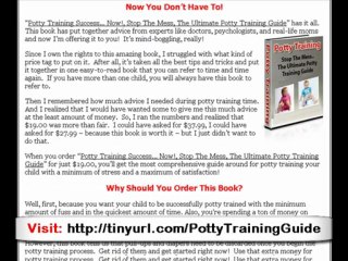 Guide potty training age for boys