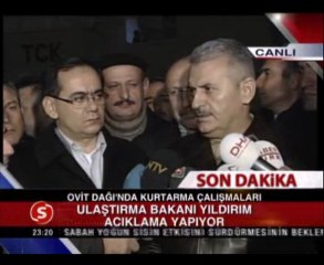 Ovit Dağı'nda Kurtarma çalişmalari