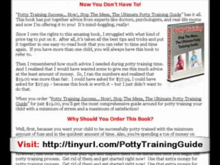 Guide potty training toddler boys