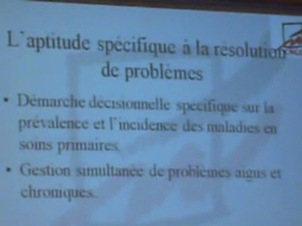 Pr jp JACQUET les compétences du medecin generaliste SAMG
