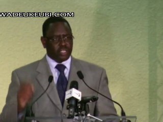 Discours Macky Sall au Meeting de l'APR - Paris - 21/11/09