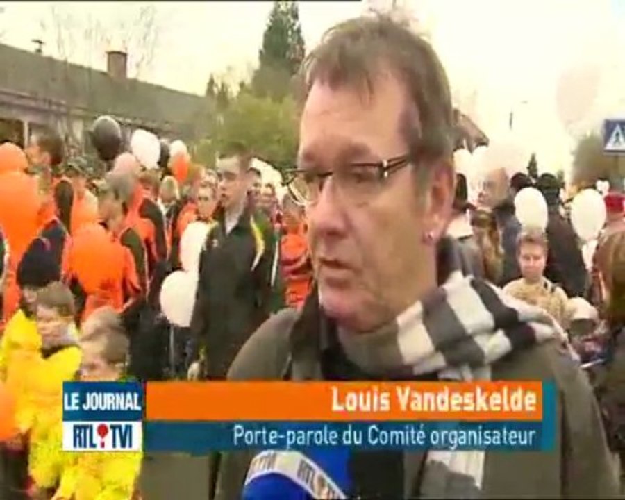 Marche silencieuse en hommage à Younes à Ploegsteert. - Fait