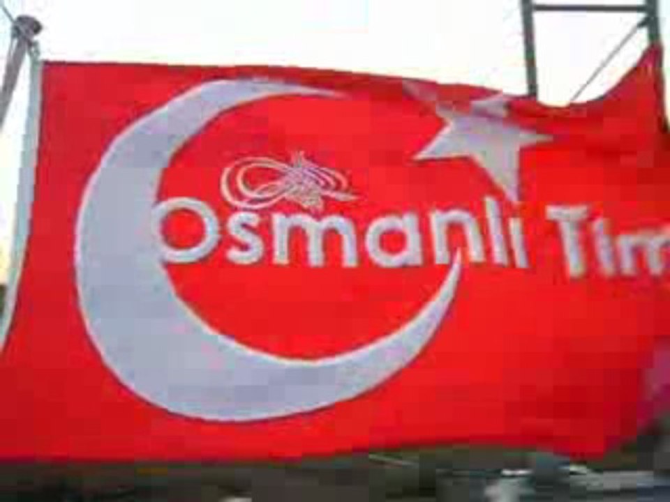Osmanlı TİM Sancağı Ve Türk Bayrağı.