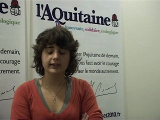 Lucie Bousset - Les jeunes avec Alain Rousset